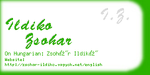 ildiko zsohar business card